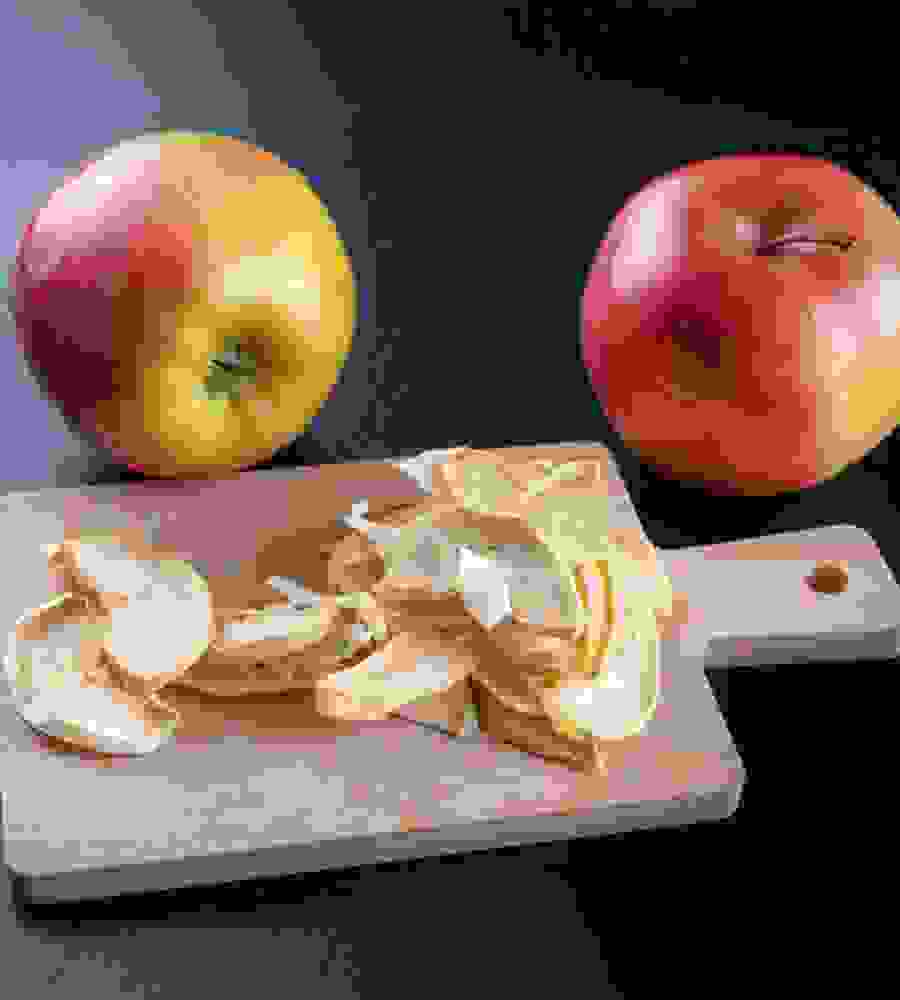 Les tranches de pomme séchées sont une alternative pratique au finger food – à condition qu’elles soient suffisamment tendres pour être grignotées. Veillez à une bonne qualité et à de petites quantités.

