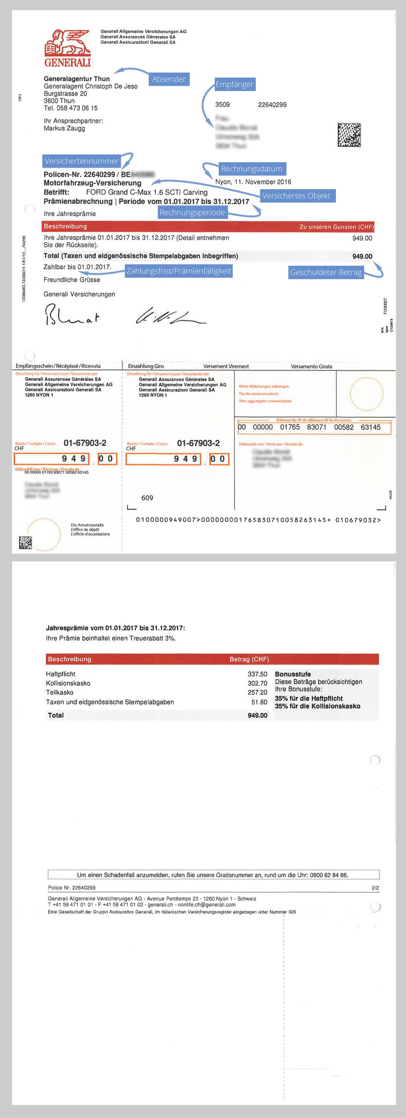 Was machen bei Prämienausständen? Darf meine Versicherung mir künden? Wer zahlt im Schadenfall, wenn ich meine Versicherungsprämie nicht bezahlt habe? Wie vermeinde ich, dass ich finanziell ins Januarloch falle? Wichtig ist, dass Sie so schnell wie möglich reagieren und sich bei der Versicherung melden.