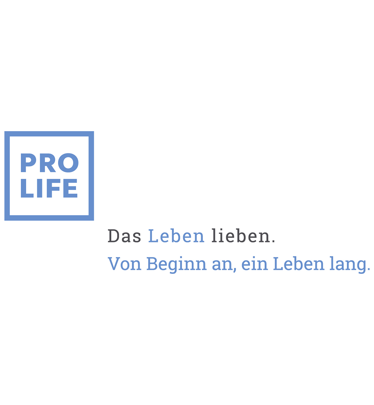 Das Bild zeigt das Logo des Schweizer Familienvereins PRO LIFE.