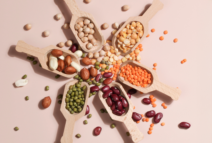 Richesse en fer: un aperçu des légumineuses Les lentilles, les haricots et autres légumineuses fournissent un fer végétal précieux. Idéal en combinaison avec de la vitamine C pour une meilleure absorption – et polyvalent en cuisine.