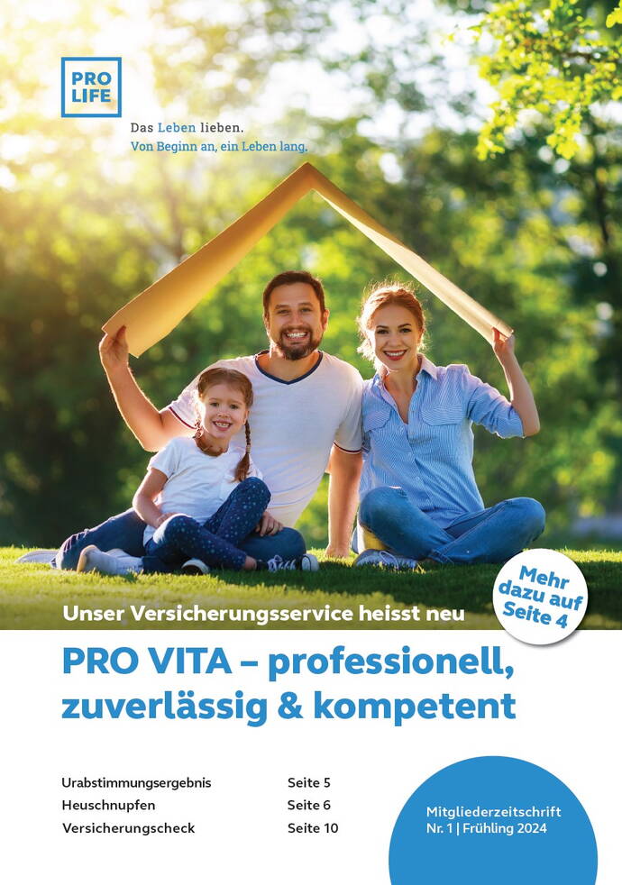 Ausgabe 1/2024: PRO VITA – professionell,
zuverlässig & kompetent